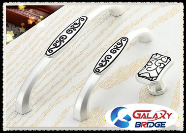 India Pattern Kitchen Cupboard Door Handles Zinc White Bedroom Dresser Pulls Square Knobs