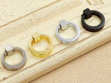 金レトロ リング引きのクロムDooは黒く簡単な家具ハードウェア付属品を扱います